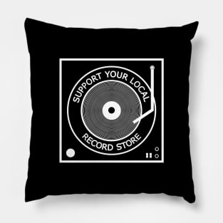 Support your local record store Pillow