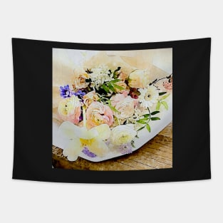 a beautiful bouquet of flowers(watercolor) Tapestry