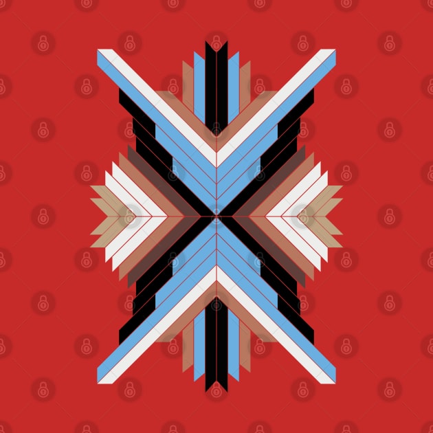 Indian boho style tribal geometric art by GoodGod