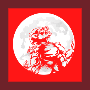 Red Wolf Moon T-Shirt