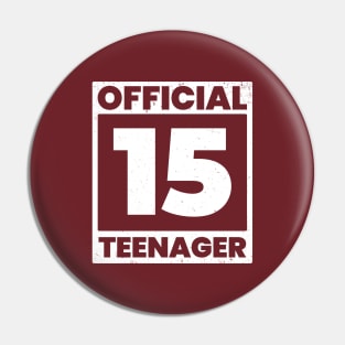 15th birthday Pin