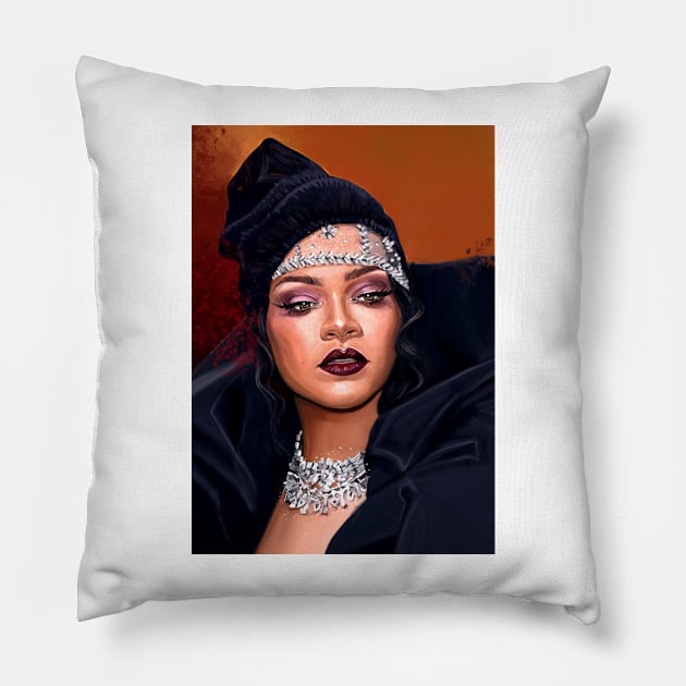 Rihanna Pillow by dmitryb1