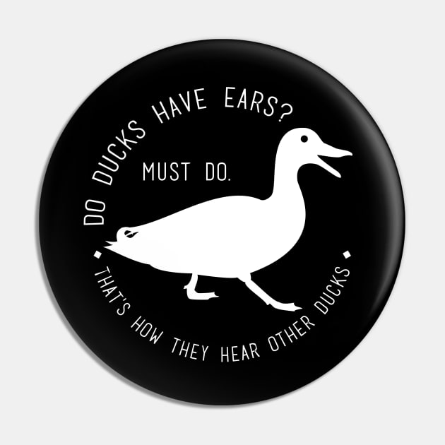 do ducks have ears? Pin by monoblocpotato