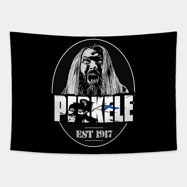 Perkele since 1917 Tapestry by Perkele Shop