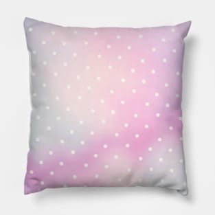 Pastel Colorful Dots Pattern Pillow