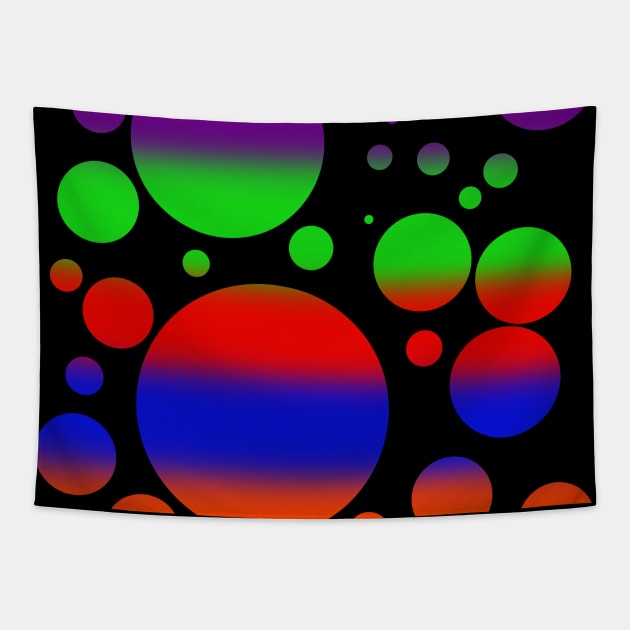 For the Love of Color 1 Tapestry by Fun Funky Designs