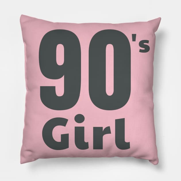 Nostalgic 90's Girl Graphic Design | Growing up in the 90s. Pillow by TeesByJay