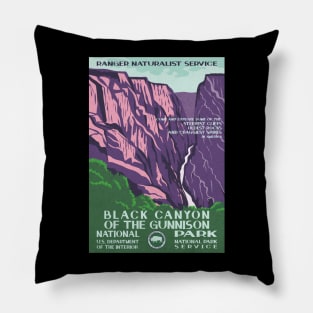 Black Canyon Of The Gunnison National Park WPA Pillow