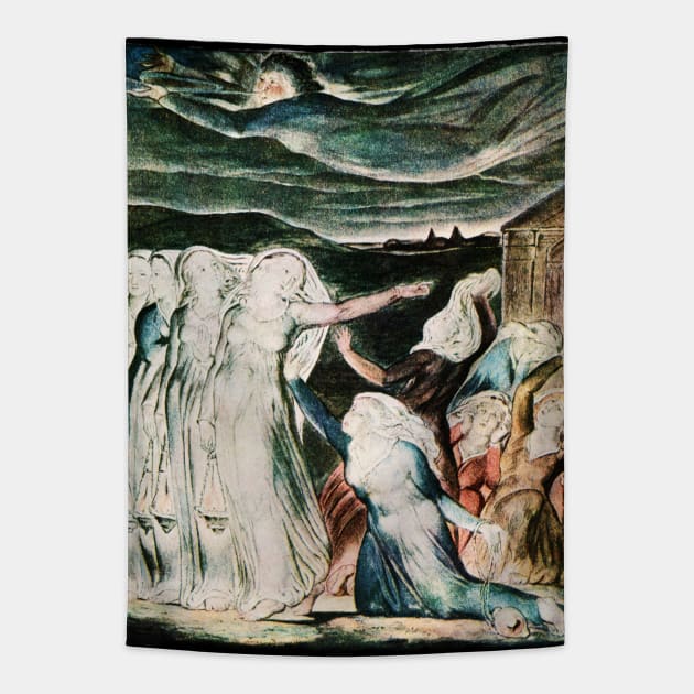 The Wise and Foolish Virgins - William Blake Tapestry by The Blue Box