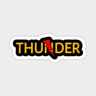 Thunder Grunge Logo Magnet