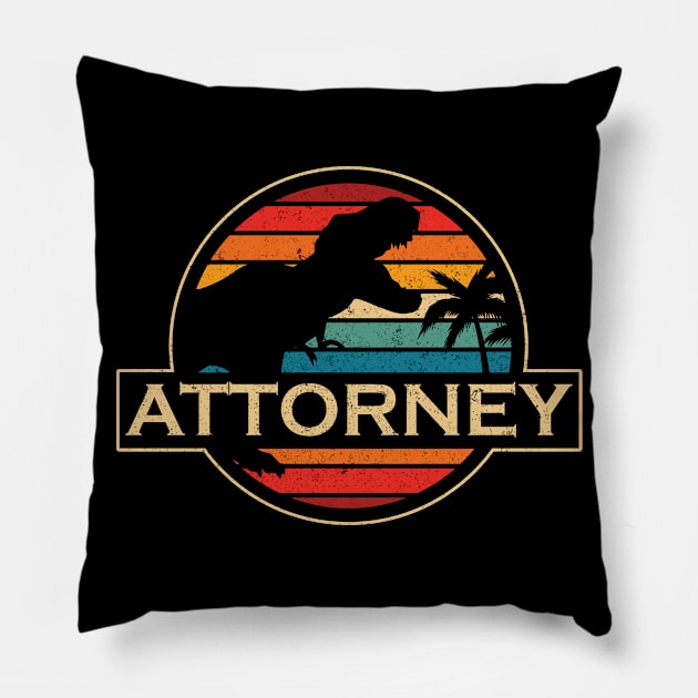 Attorney Dinosaur Pillow by SusanFields