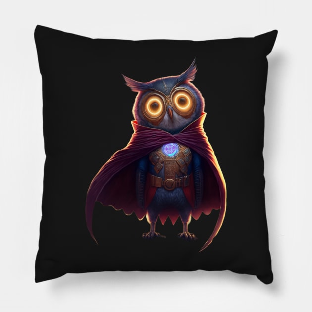 Owl as Dr Strange Pillow by Bam-the-25th