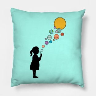 Planets bubbles Pillow