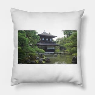 Silver Shrine Kyoto Japan Pillow