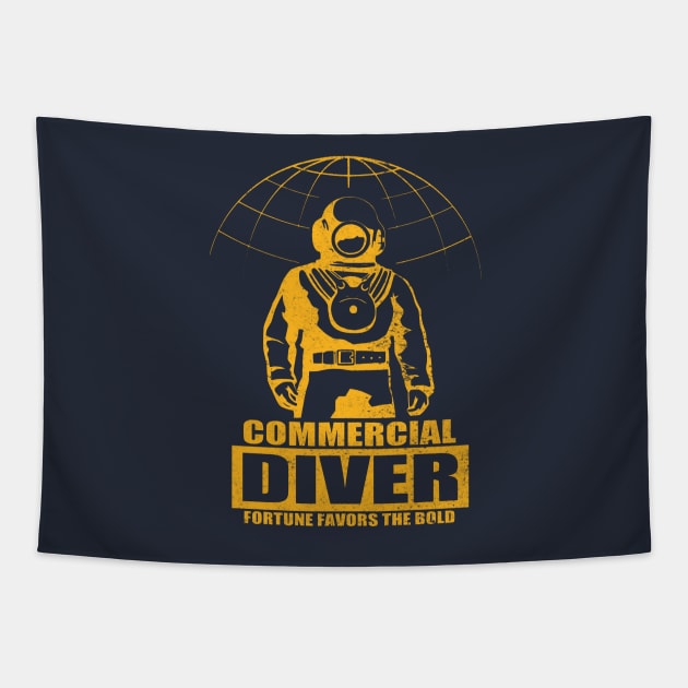 Commercial Diver Tapestry by TCP