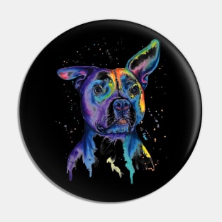 Colorful Baby Pit-bull Terrier Lover Dad Mom Funny Kidding Pin