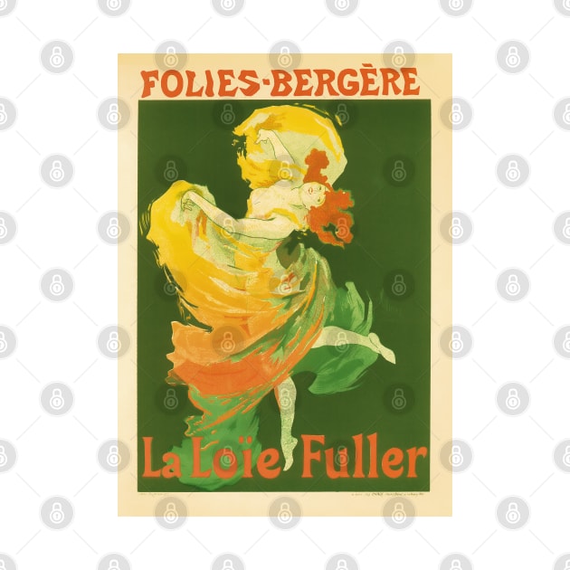 Art Nouveau Cabaret Print of Loie Fuller by This and That Designs