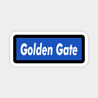 Golden Gate Box Logo Magnet