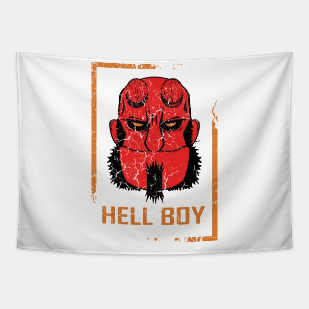 Red, White Whatever - Hellboy Fanart Design Tapestry by artistcill