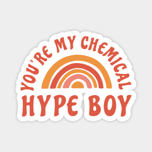 NewJeans Hype boy rainbow lyrics typography Morcaworks Magnet