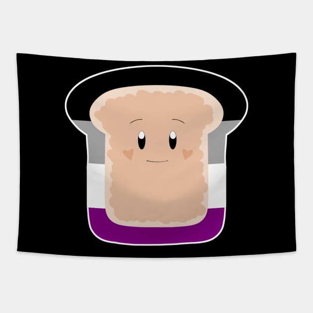 Asexual Pride Toast Tapestry by celestialuka