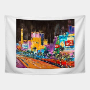 Neon Las Vegas. Nevada Tapestry