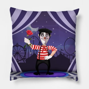 Mime and a rose Pillow