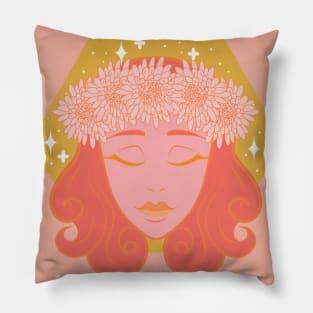 Virgo Maiden (Peach) Pillow