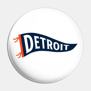 Detroit Pennant - White Pin