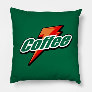 Coffee Cool Energy Drink Logo Parody For Coffee Lovers Pillow