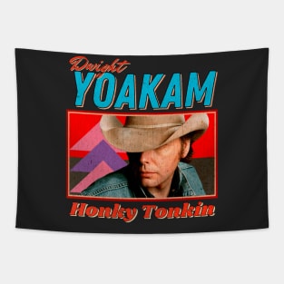 Dwight Yoakam Vintage Look 1986 // Honky Tonkin Original Fan Design Artwork Tapestry