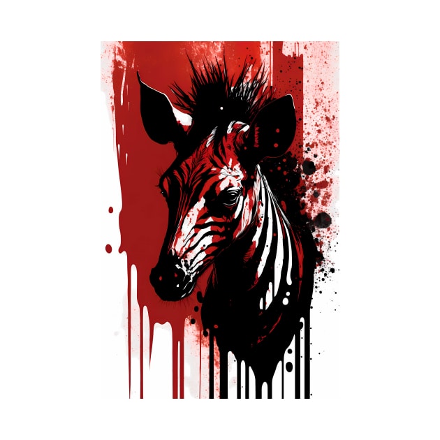 Okapi Ink Painting by TortillaChief