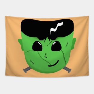 Frankenstein's Face - An Electrifying Cutie Tapestry