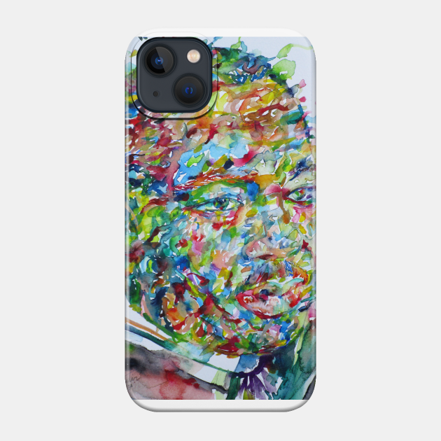 MARTIN LUTHER KING Jr. - watercolor portrait .1 - Martin Luther King Jr - Phone Case
