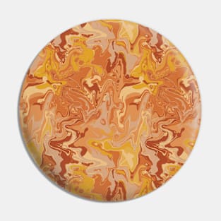 Golden Hour Marble - Digital Paint Spill Pin