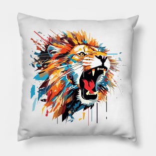 Lion Animal Freedom World Wildlife Wonder Abstract Pillow