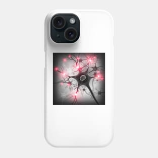 Nerve cell, artwork (F008/7144) Phone Case