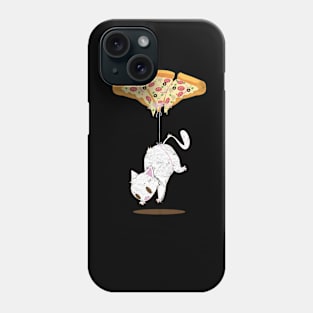 Cute Cat On Balloon T-Shirt Phone Case