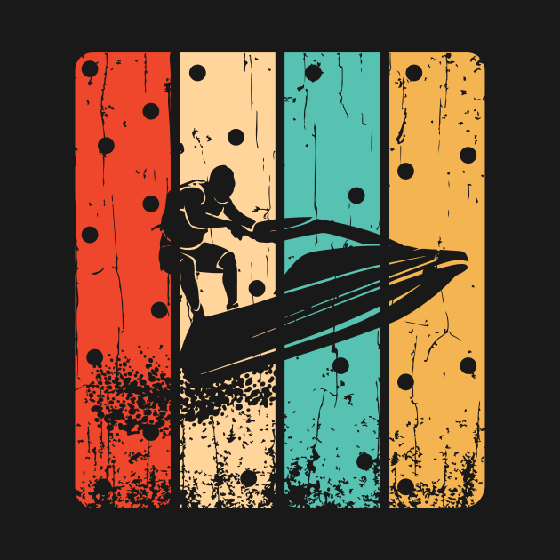 Retro Jet Skiing Gifts by Teewyld