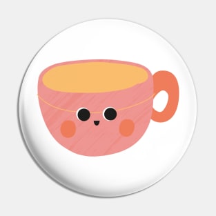 Very Happy Cup of Hot Chocolate Pin