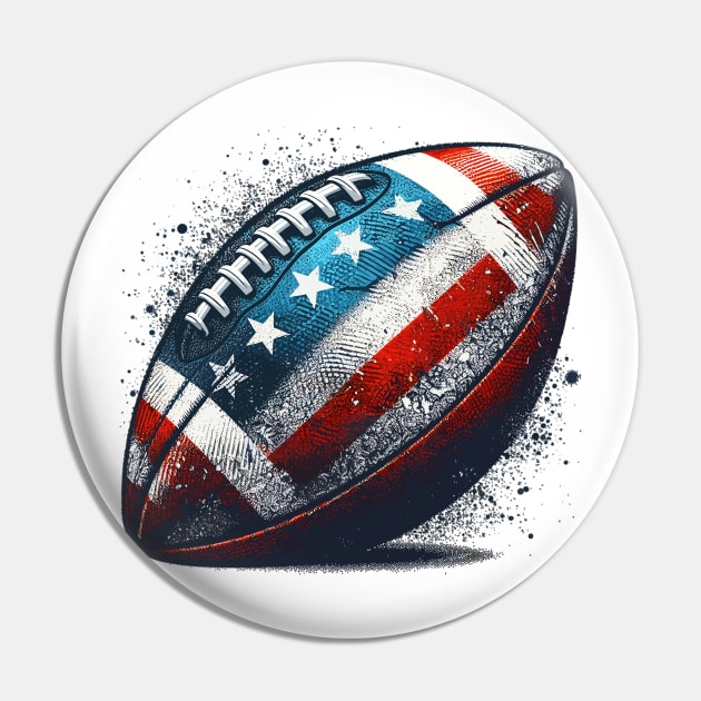 American Football Pin by Vehicles-Art