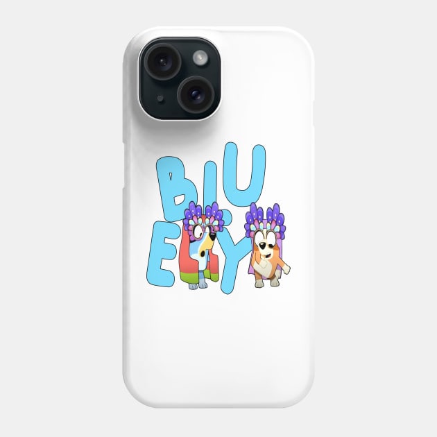 Bluey and Bingo Funny Animated Movie funny Phone Case by Justine Nolanz