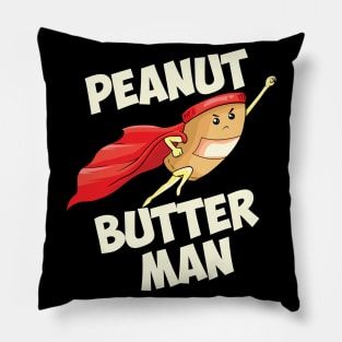 Peanut Butter Man Funny Halloween Costume Pillow