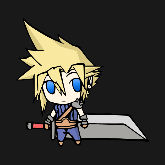 Cloud Strife Chibi by gallo178