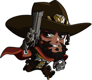 McCree Cute Spray - Overwatch Magnet