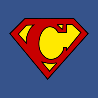 Superhero Symbol Letter C T-Shirt