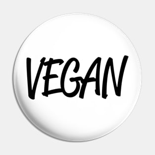 vegan black Pin