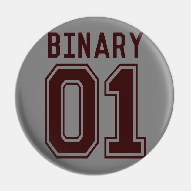 Binary Sports Pin by GeekThreadz