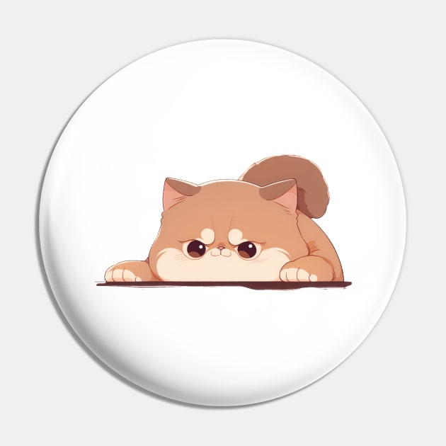 Cute Exotic Shorthair Cat Pin by SundayDonuts