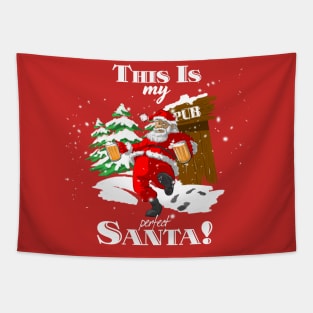 Drunk Santa Tapestry